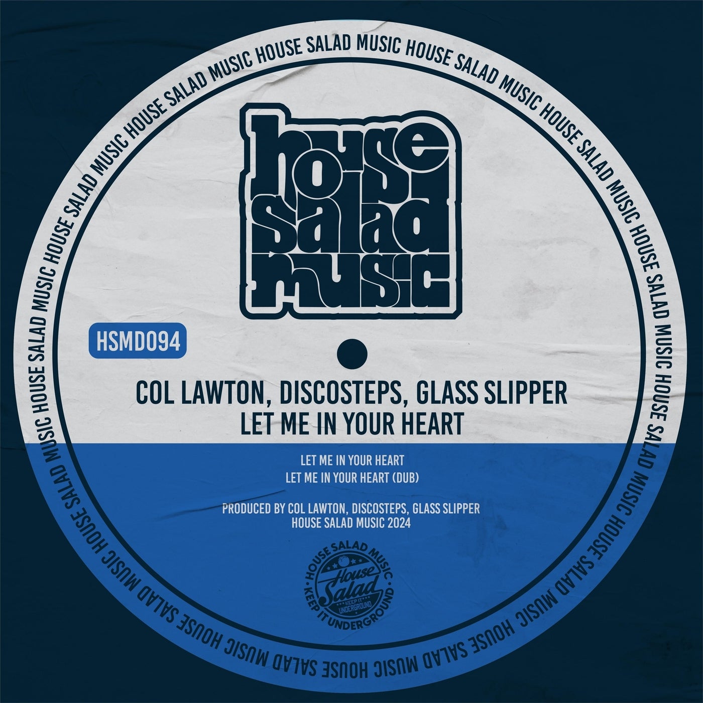 Cover - Glass Slipper, col lawton, Discosteps - Let Me in Your Heart (Original Mix)