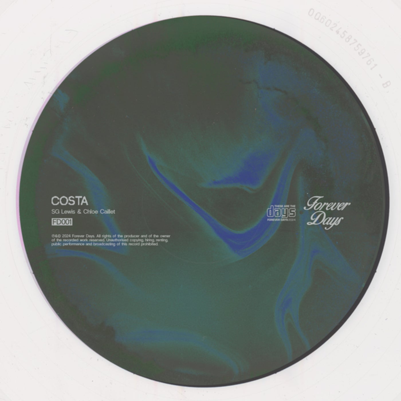 Cover - SG Lewis, Chloé Caillet - Costa (Extended Mix)