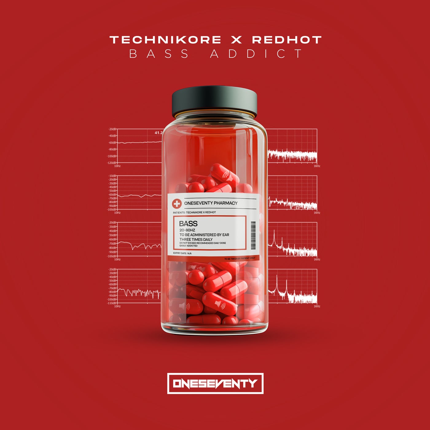 Cover - Technikore, Redhot - Bass Addict (Extended Mix)