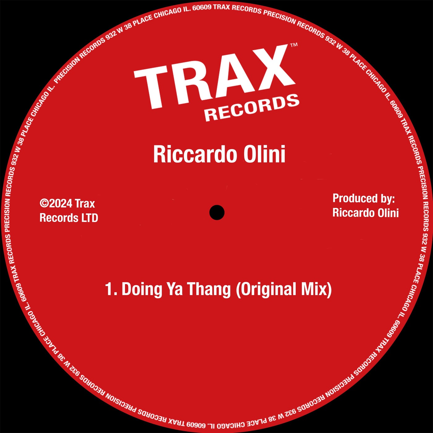 Cover - Riccardo Olini - Doing Ya Thang (Original Mix)
