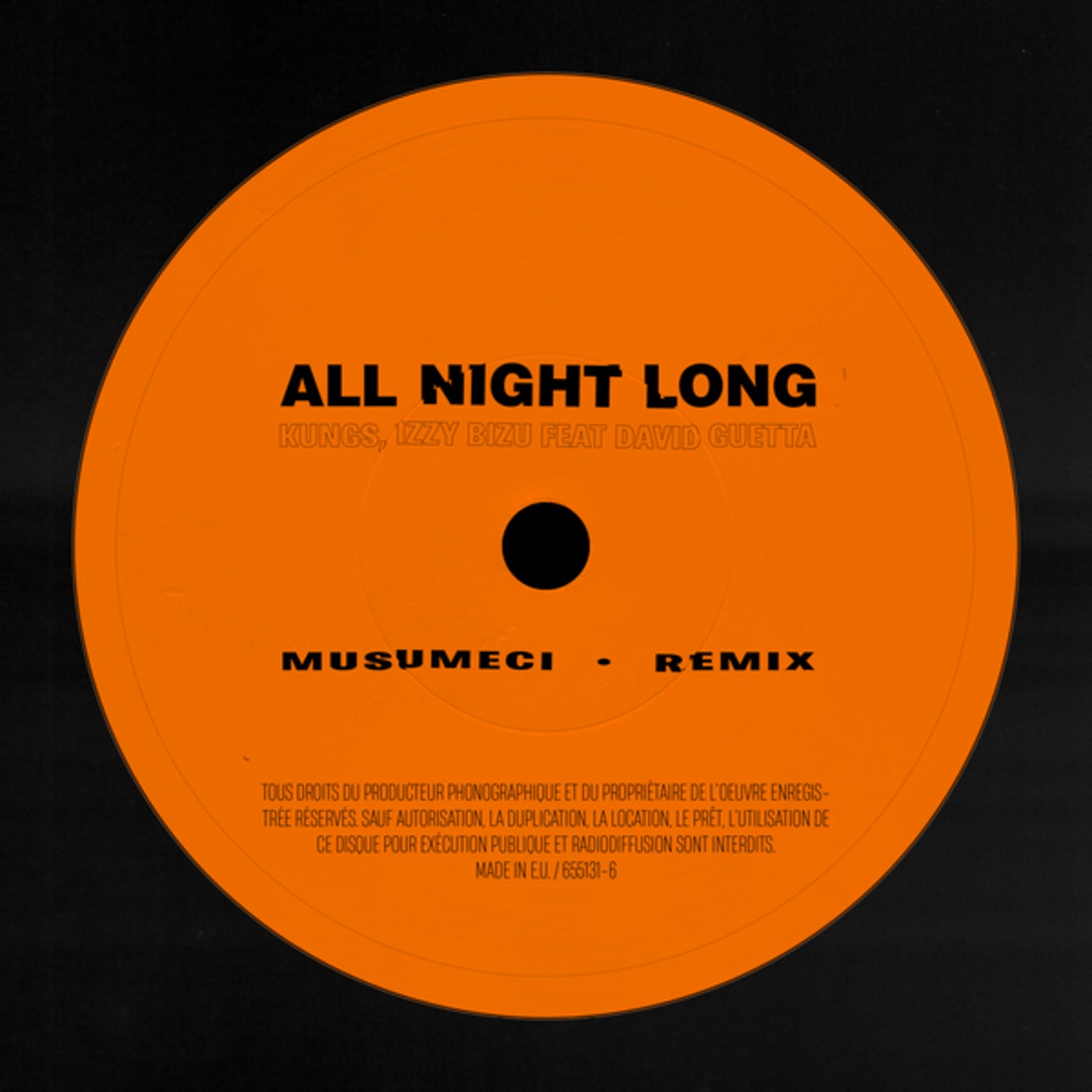 Cover - David Guetta, Kungs, Izzy Bizu - All Night Long (Musumeci Remix)