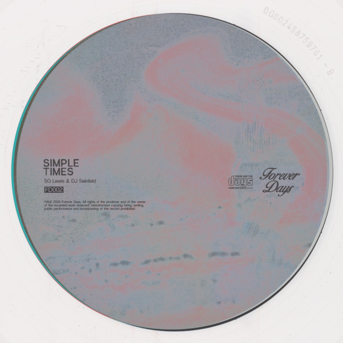 Cover - SG Lewis, DJ Seinfeld - Simple Times (Extended Mix)