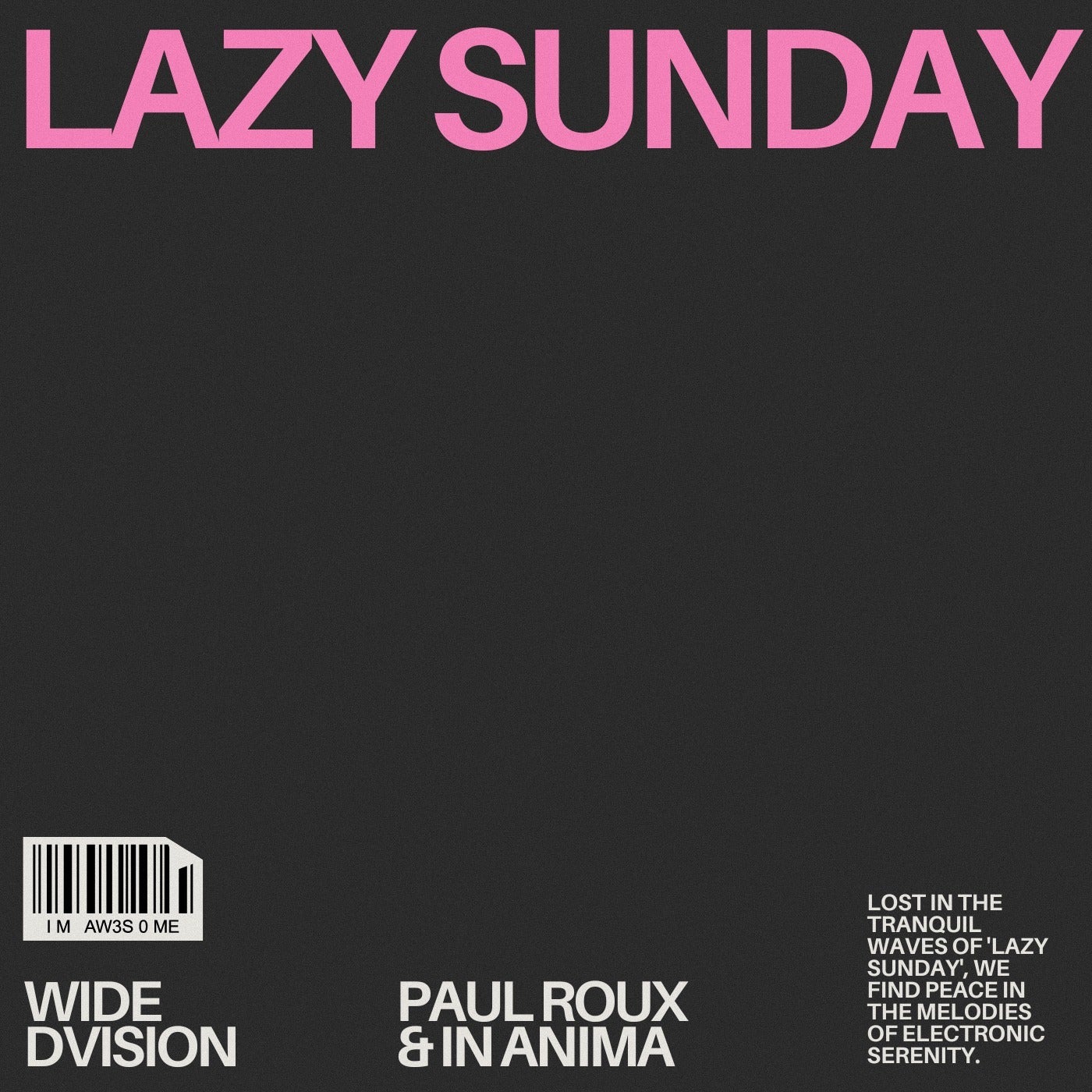 Cover - Paul Roux, In Anima - Lazy Sunday (Original Mix)