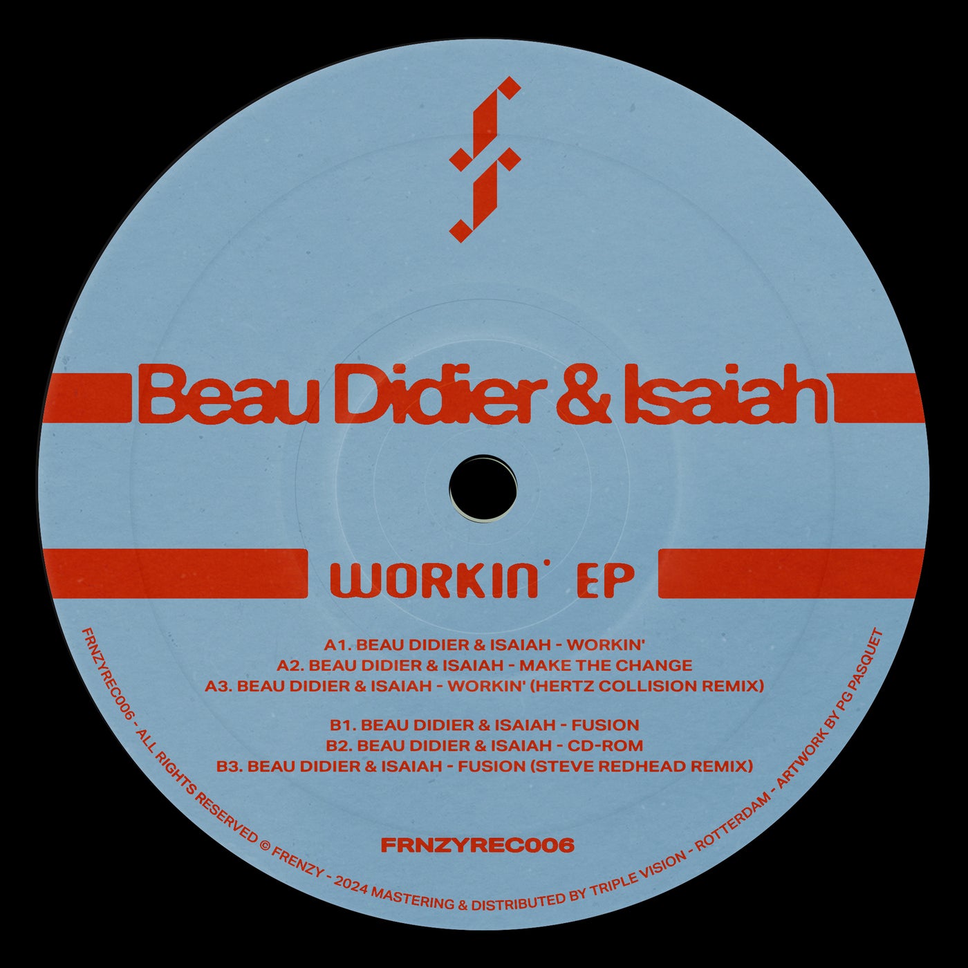 Cover - Isaiah, Beau Didier - Workin' (Hertz Collision Remix)
