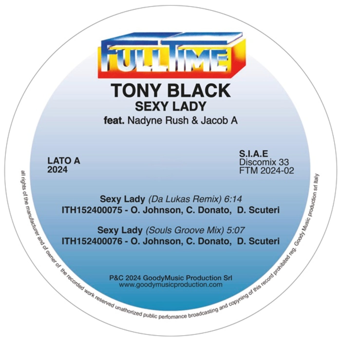 Cover - Jacob A, Tony Black, Nadyne Rush - Sexy Lady (Da Lukas Vocalize Remix)