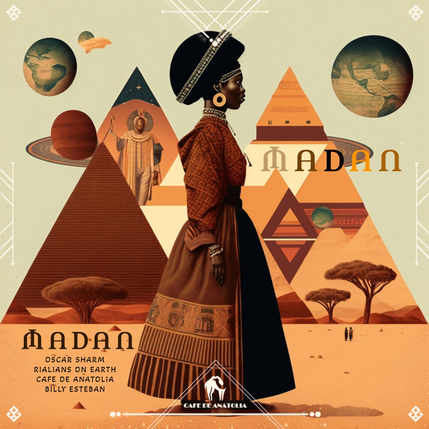 Cover - Billy Esteban, DJ Oscar Sharm, Rialians on Earth, Cafe De Anatolia - Madan (Original Mix)