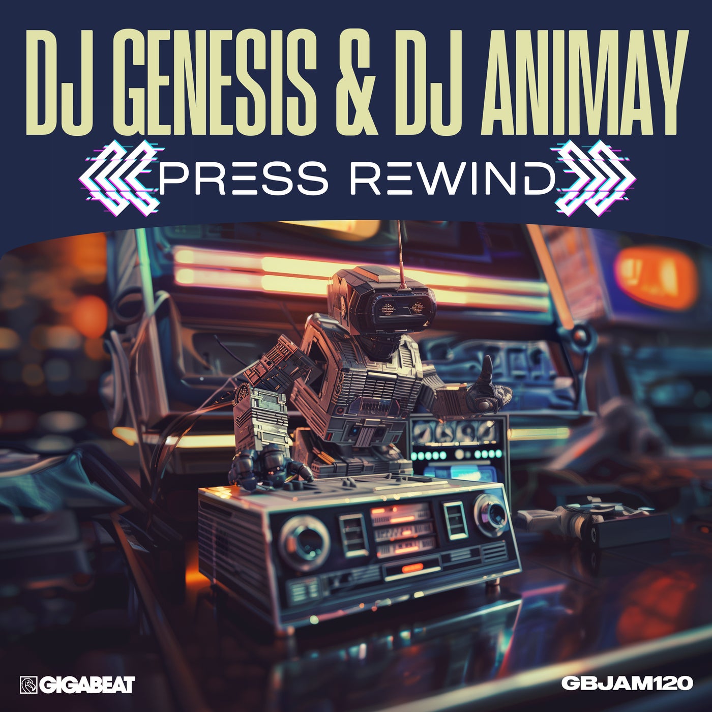 Cover - DJ Genesis, DJ ANIMAY - Press Rewind (Original Mix)