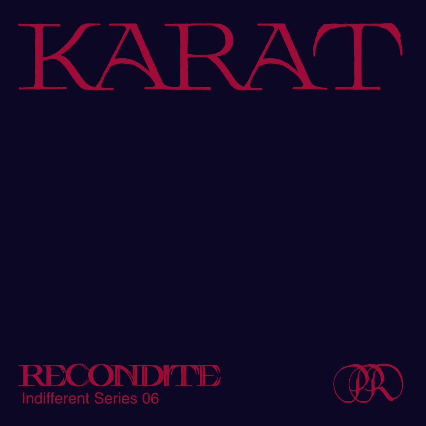 Cover - Recondite - Karat (Original Mix)