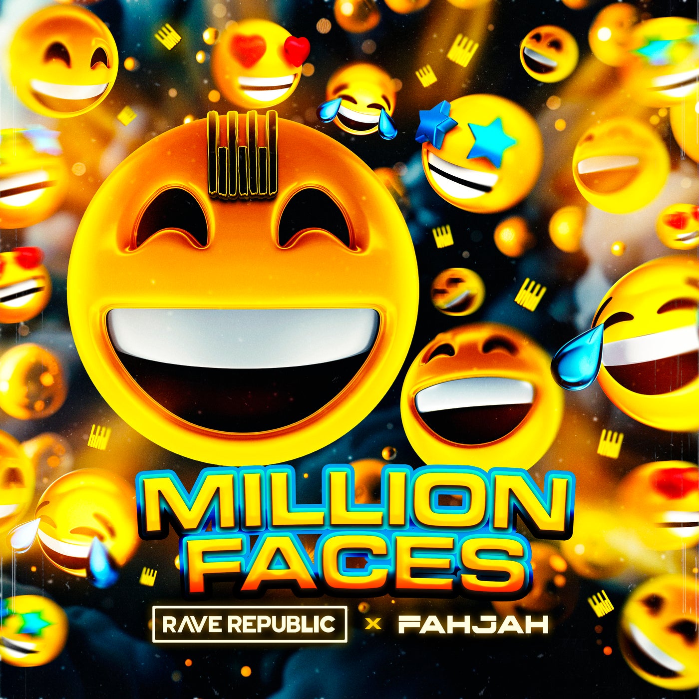 Cover - Fahjah, Rave Republic - Million Faces (Extended Mix)