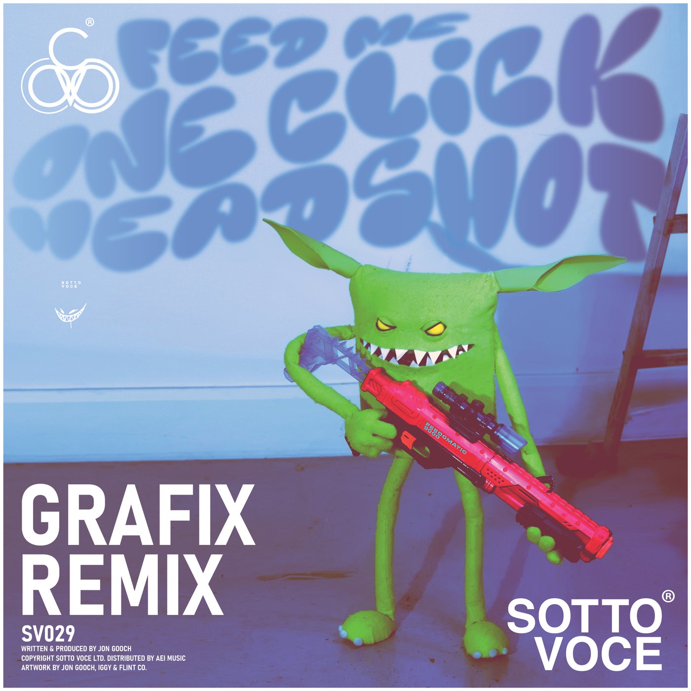 Cover - Feed Me, Grafix - One Click Headshot (Grafix Remix)