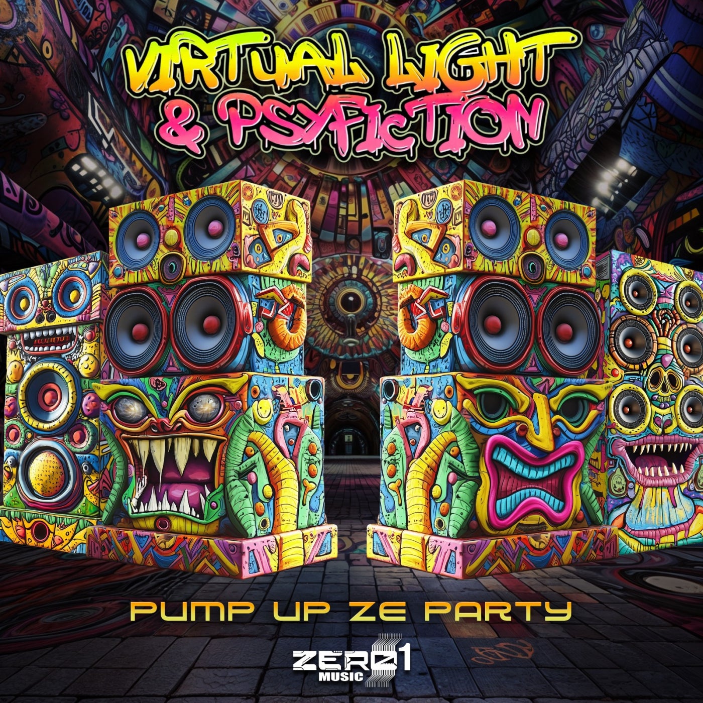 Cover - Virtual Light, Psyfiction - Pump Up Ze Party (Original Mix)