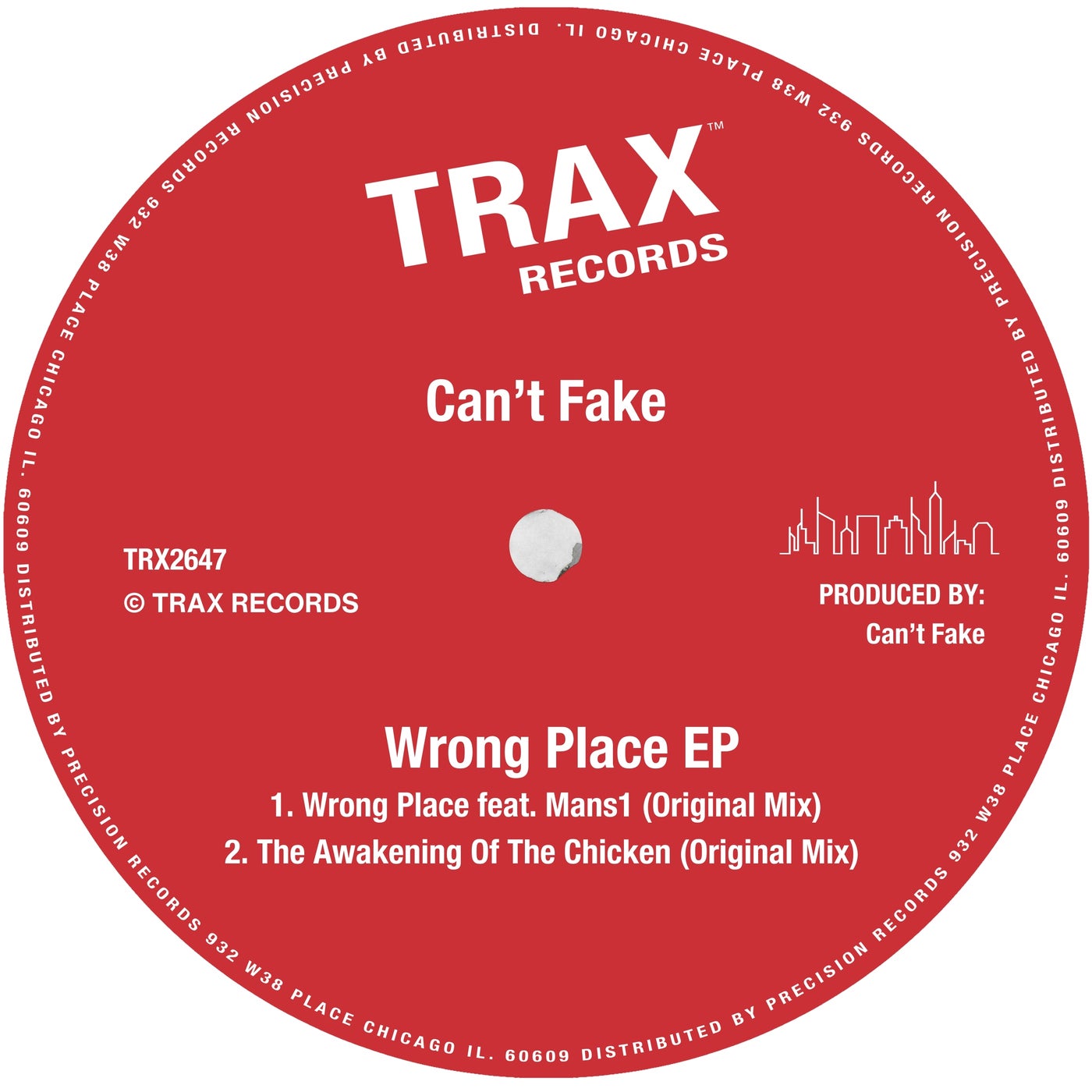 Cover - Can't Fake - The Awakening Of The Chicken (Original Mix)