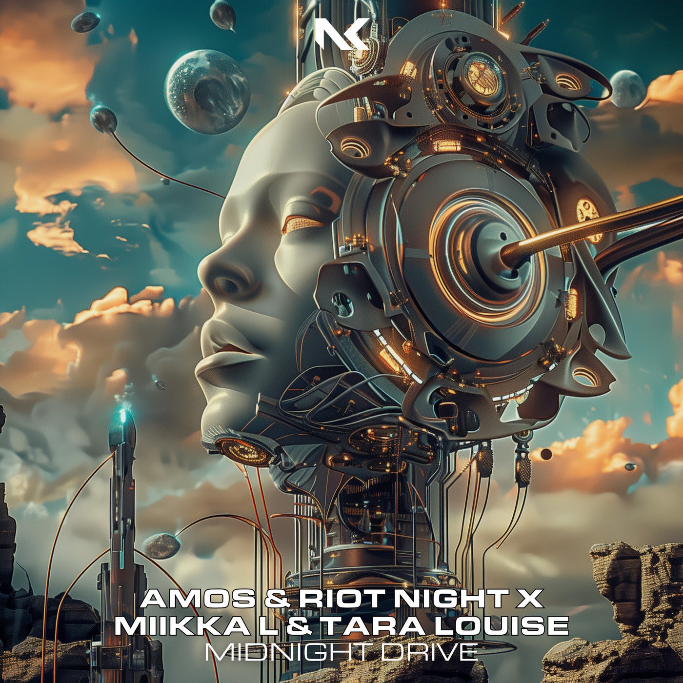 Cover - Tara Louise, Amos & Riot Night, Miikka L - Midnight Drive (Extended Mix)