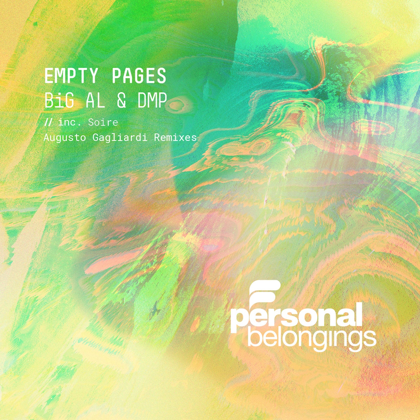 Cover - BiG AL, D.M.P - Empty Pages (Augusto Gagliardi Remix)