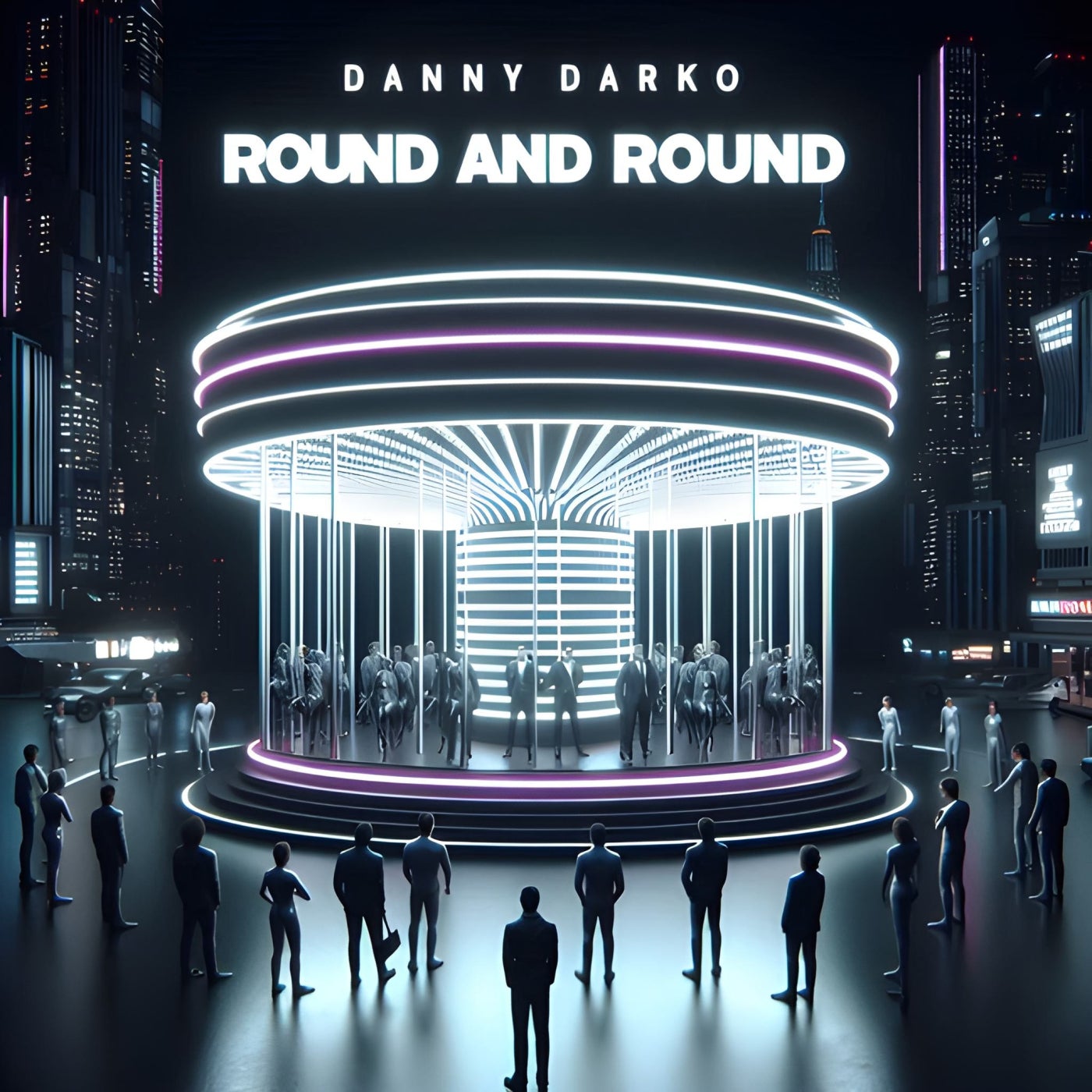 Cover - Danny Darko, Ayda Noir - Round and Round (Mingle Squid Game Song) (Extended Mix)