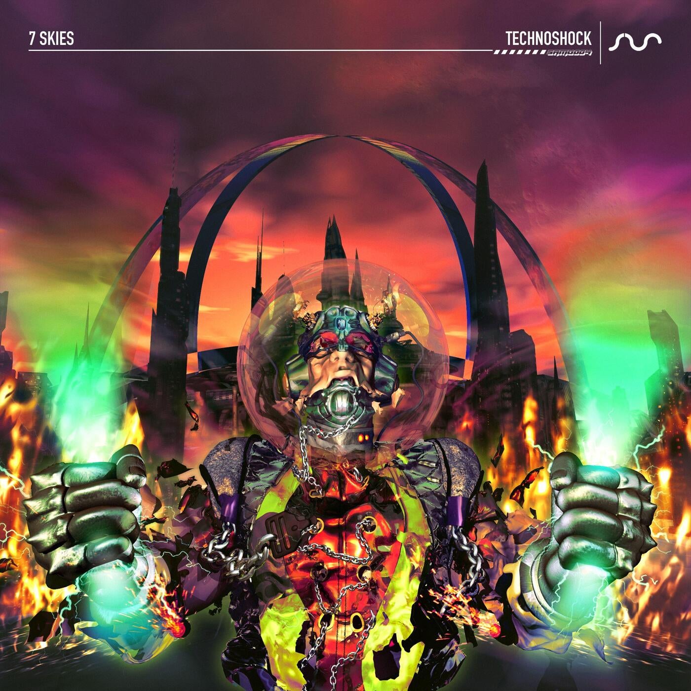Cover - 7 SKIES - Technoshock (Extended)