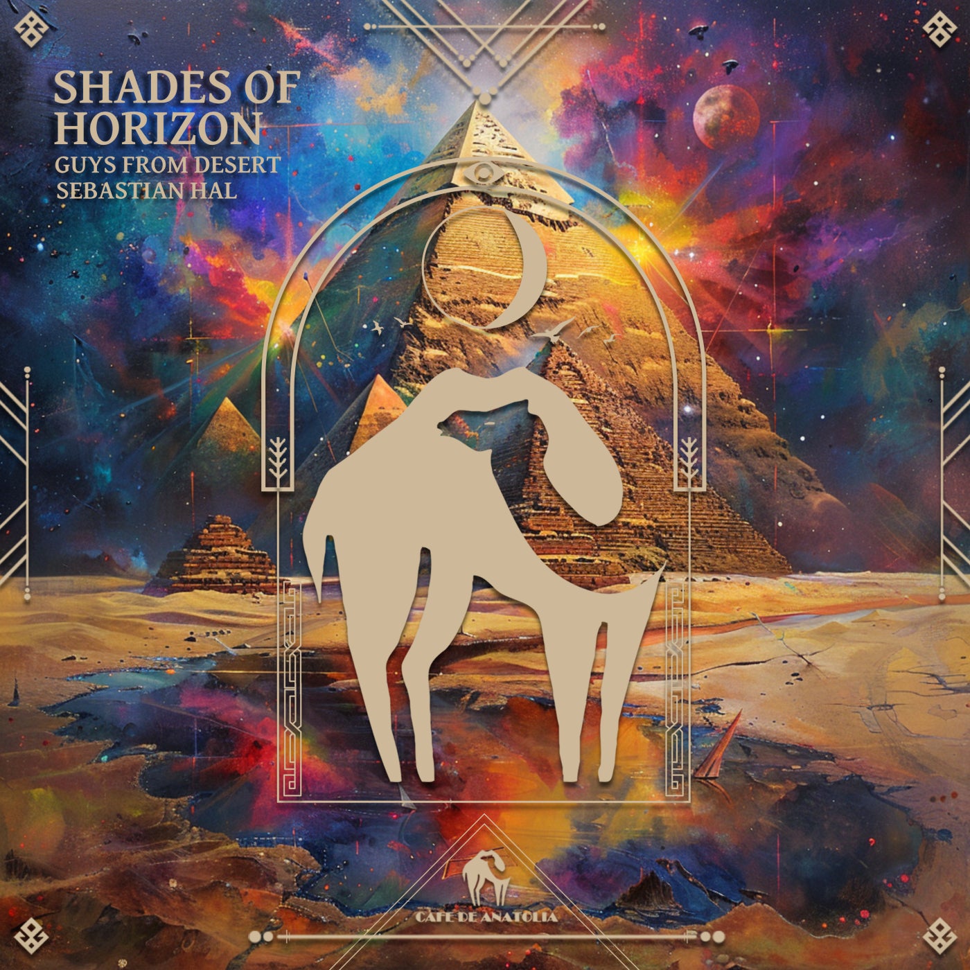 Cover - Cafe De Anatolia, Guys From Desert, Sebastian Hal - Shades of Horizon (Original Mix)