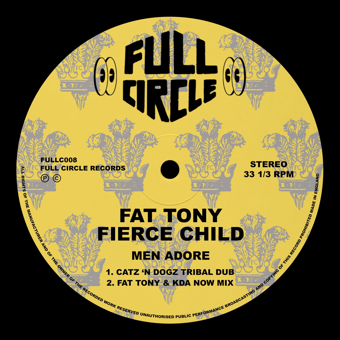 Cover - Fat Tony, Fierce Child - Men Adore (Fat Tony & KDA Now Mix)