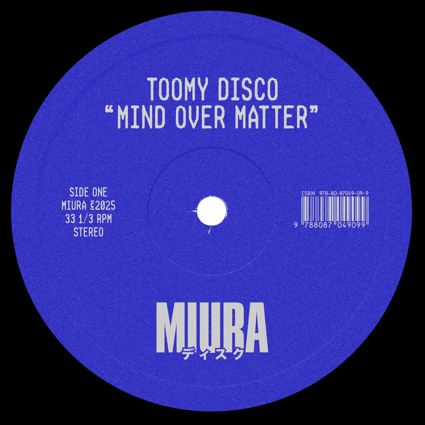 Cover - Toomy Disco - Mind Over Matter (Original Mix)
