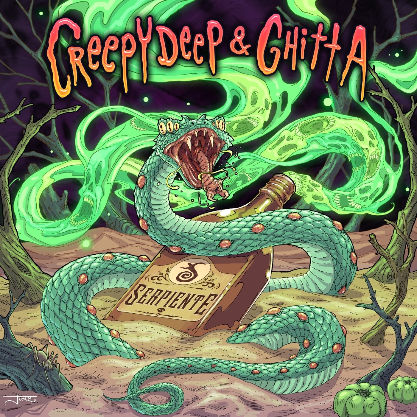 Cover - Creepy Deep, Ghitta - Serpiente (Original Mix)
