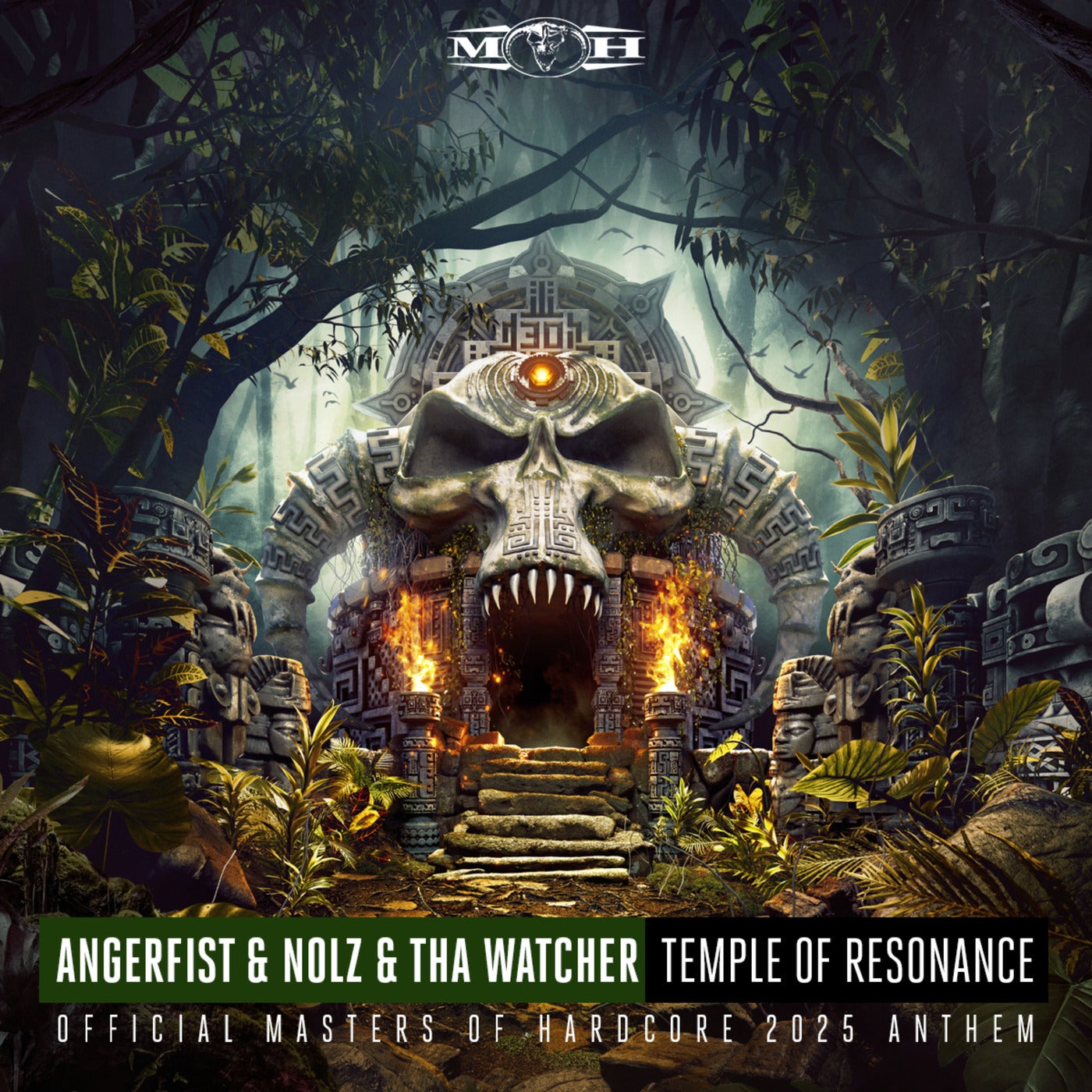 Cover - Angerfist, Tha Watcher, Nolz - Temple Of Resonance (Extended Mix)