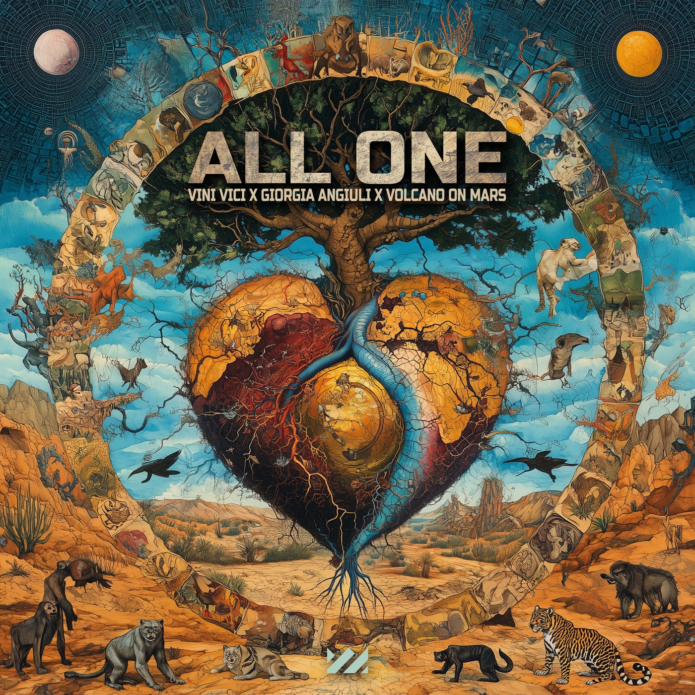 Cover - Giorgia Angiuli, Vini Vici, Volcano On Mars - All One (Extended Mix)