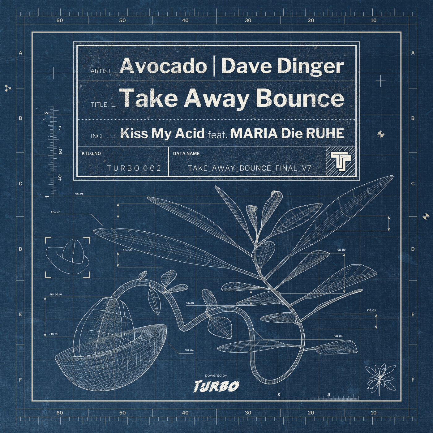 Cover - Avocado, Dave Dinger - Kiss My Acid feat. MARIA Die RUHE (Extended Mix)