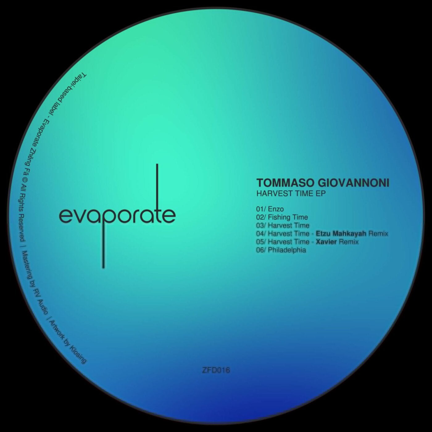 Cover - Tommaso Giovannoni - Harvest Time (Etzu Mahkayah Remix)
