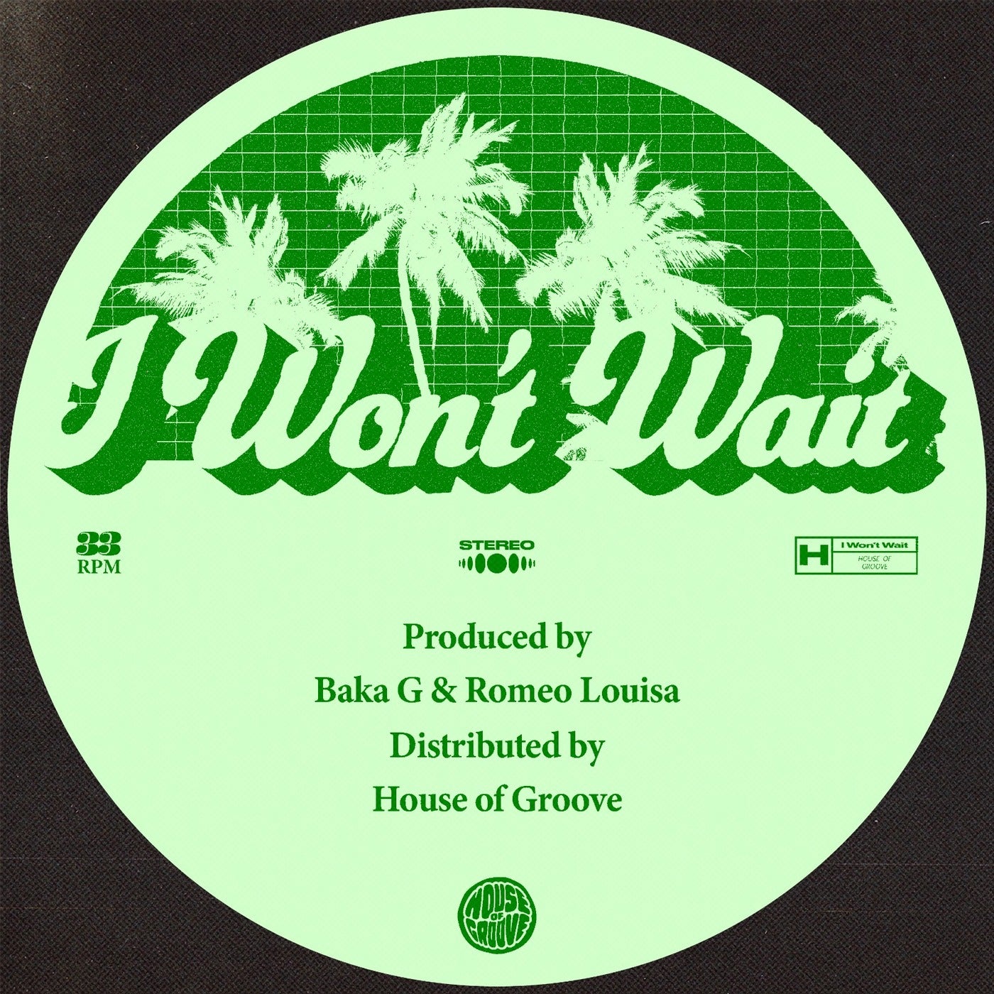 Cover - Baka G, Romeo Louisa - I Won't Wait (Original Mix)