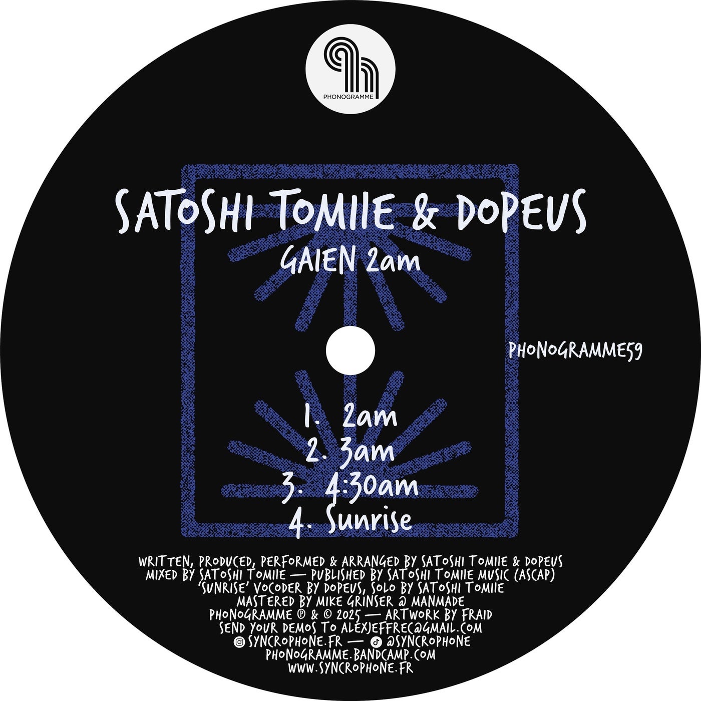 Cover - Satoshi Tomiie, Dopeus - 3am (Original Mix)