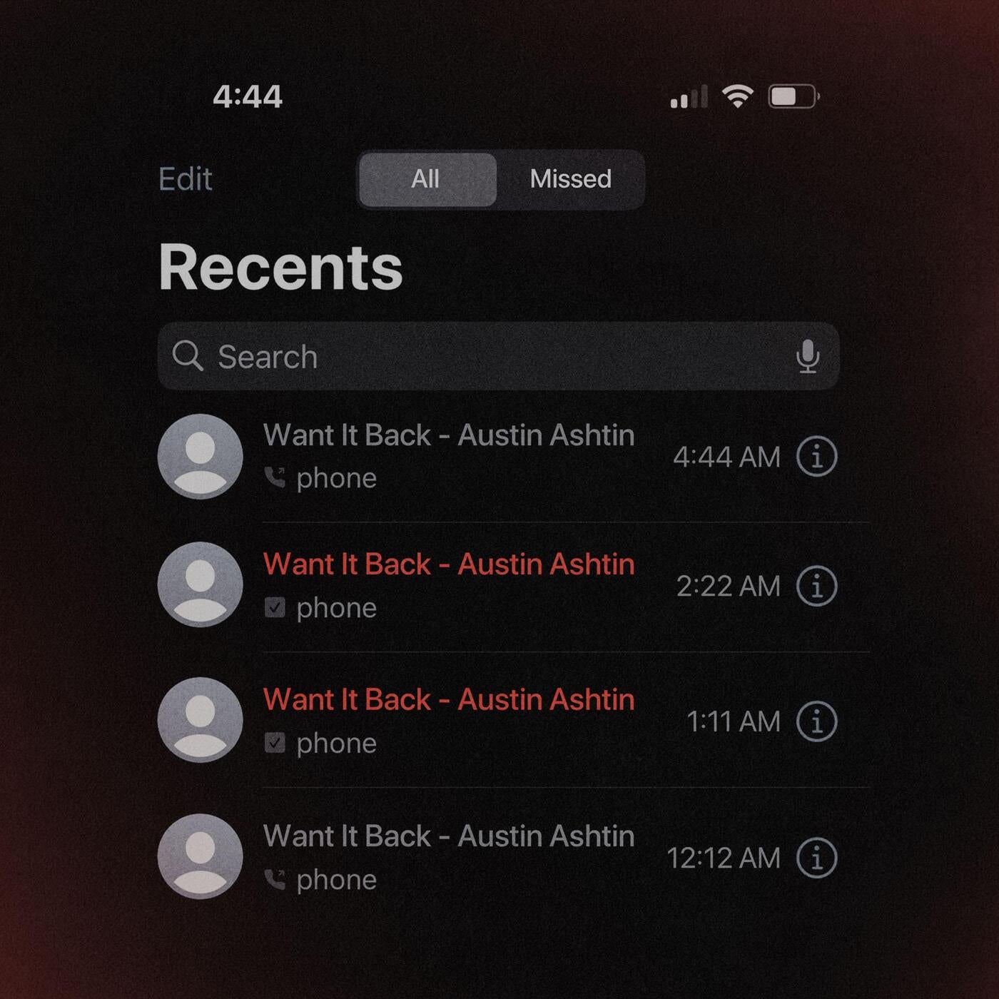 Cover - Austin Ashtin - Want It Back (Original Mix)