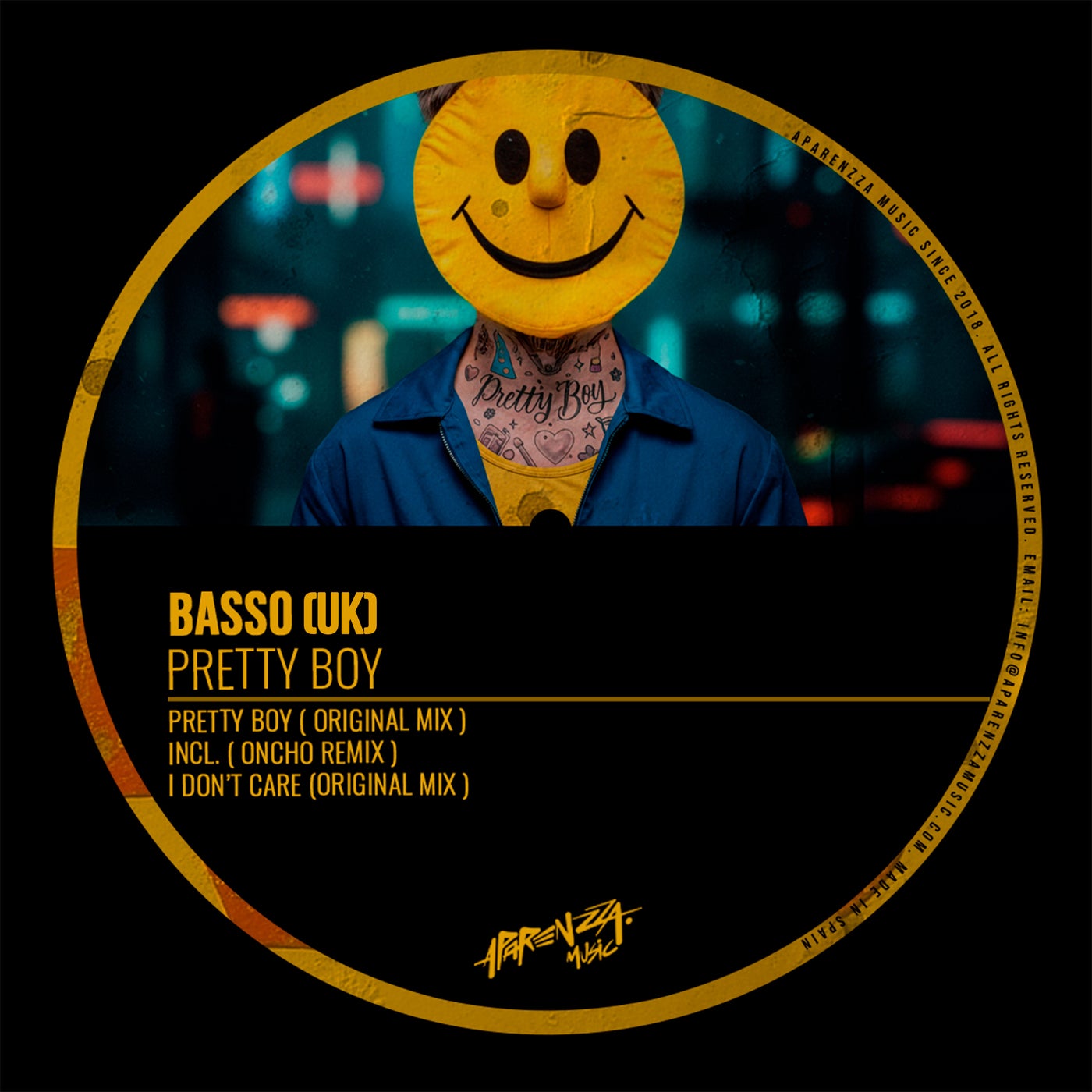 Cover - Basso (UK) - Pretty Boy (Oncho Remix)