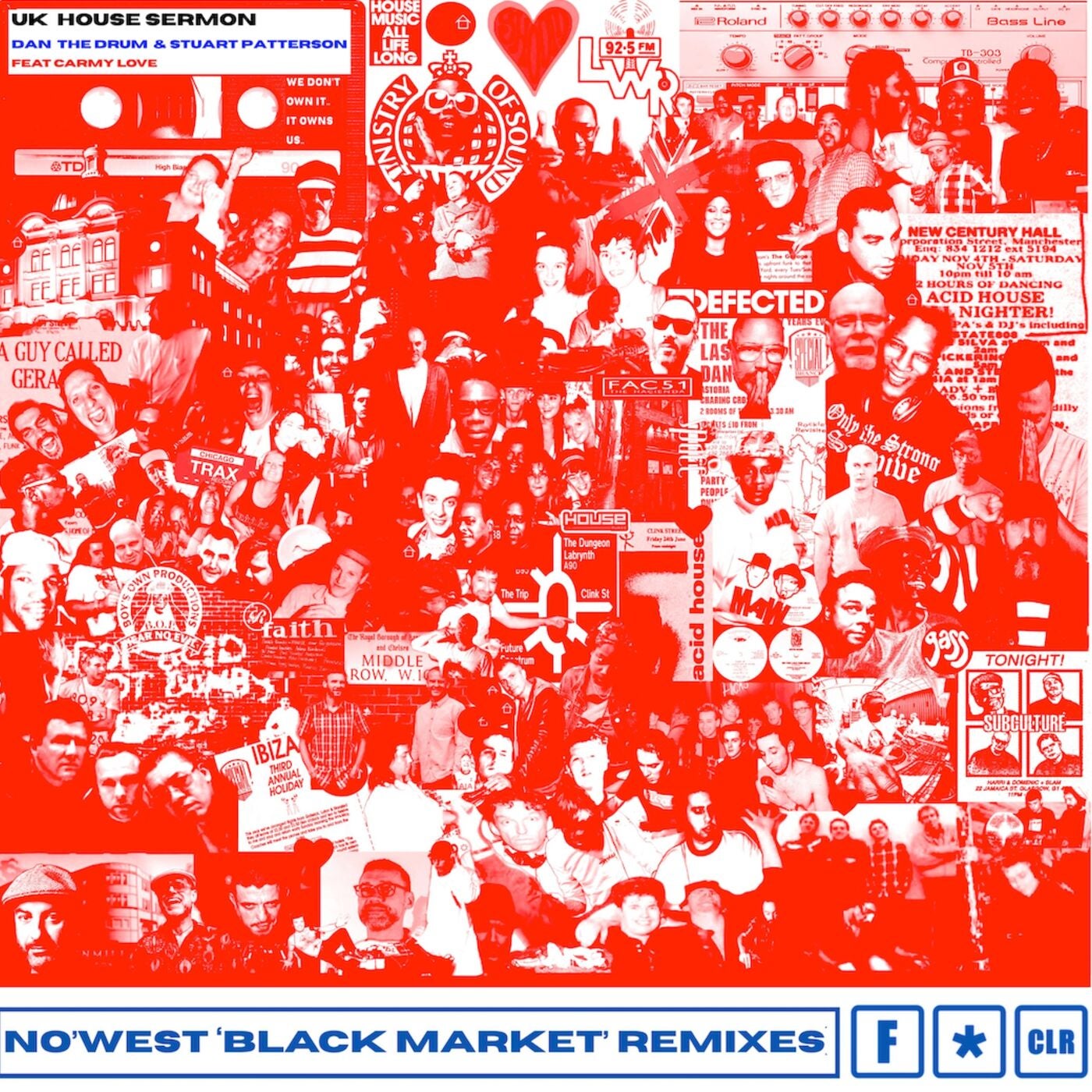 Cover - Darren Morris, Carmy Love, North Street West, Stuart Patterson, Dan 'The Drum' - UK House Sermon (feat. Carmy Love & North Street West) (No'West 'Black Market' Dub)