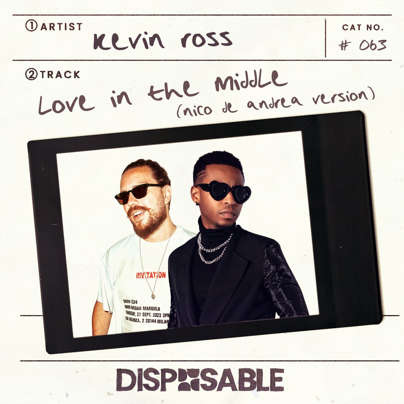 Cover - Kevin Ross, Nico de Andrea - Love In The Middle (Nico de Andrea Version) (Extended)