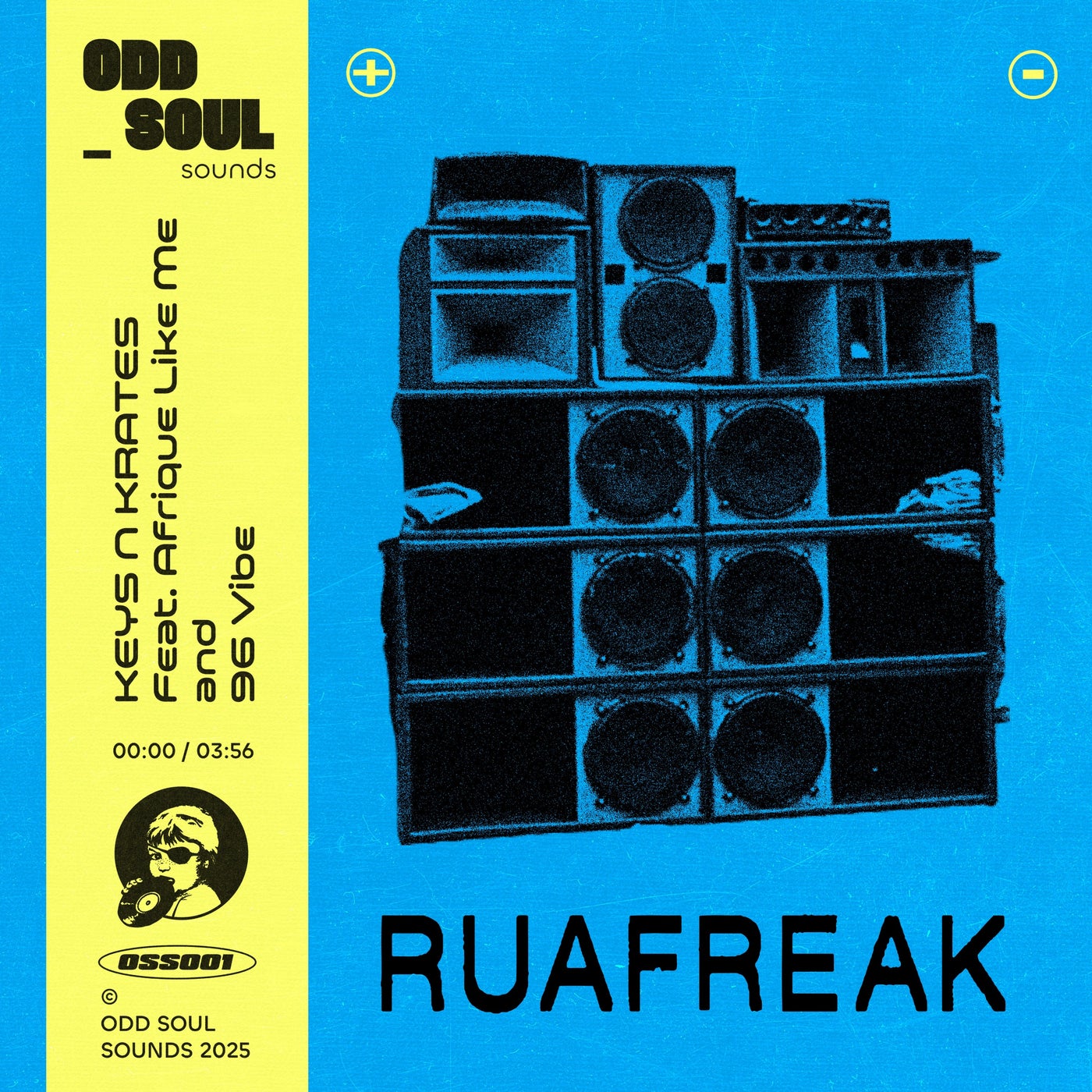 Cover - Keys N Krates, 96 Vibe, Afrique Like Me - RUAFREAK (Club Edit)
