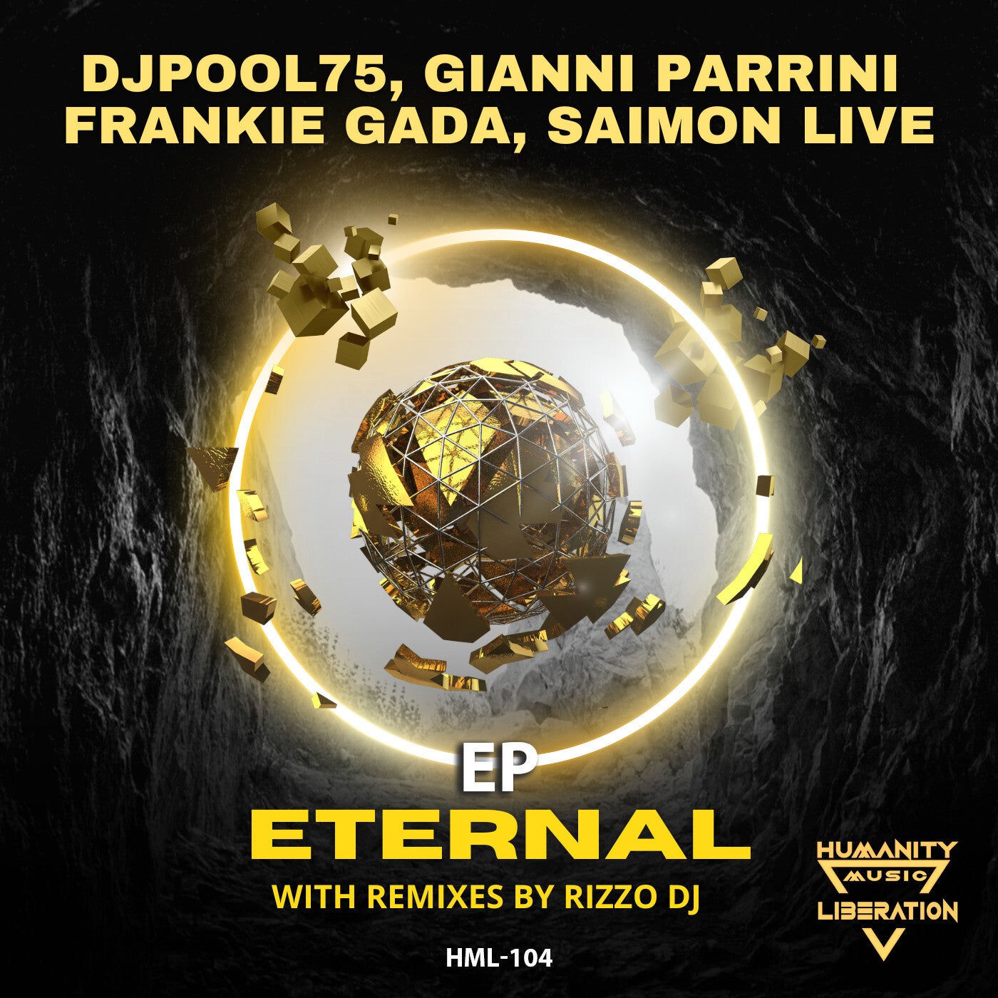 Cover - Frankie Gada, Gianni Parrini, DJPool75, SAIMON LIVE - Eternal (Melodic Techno Instrumental Mix)