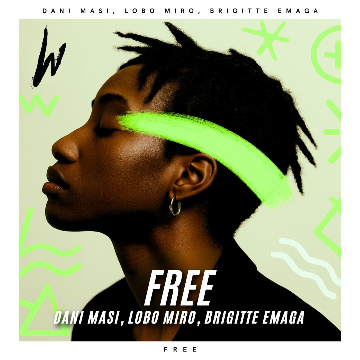 Cover - Dani Masi, LOBO MIRO, Brigitte Emaga - Free (Original Mix)