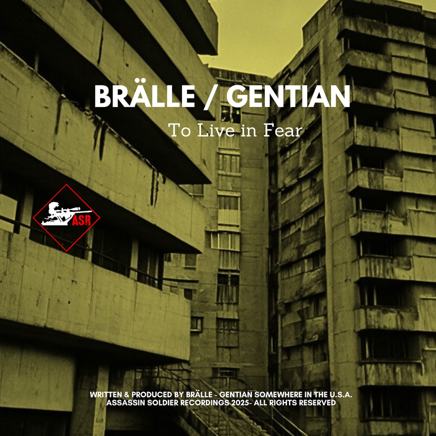 Cover - BRÄLLE, Gentian - To Live in Fear (Original Mix)