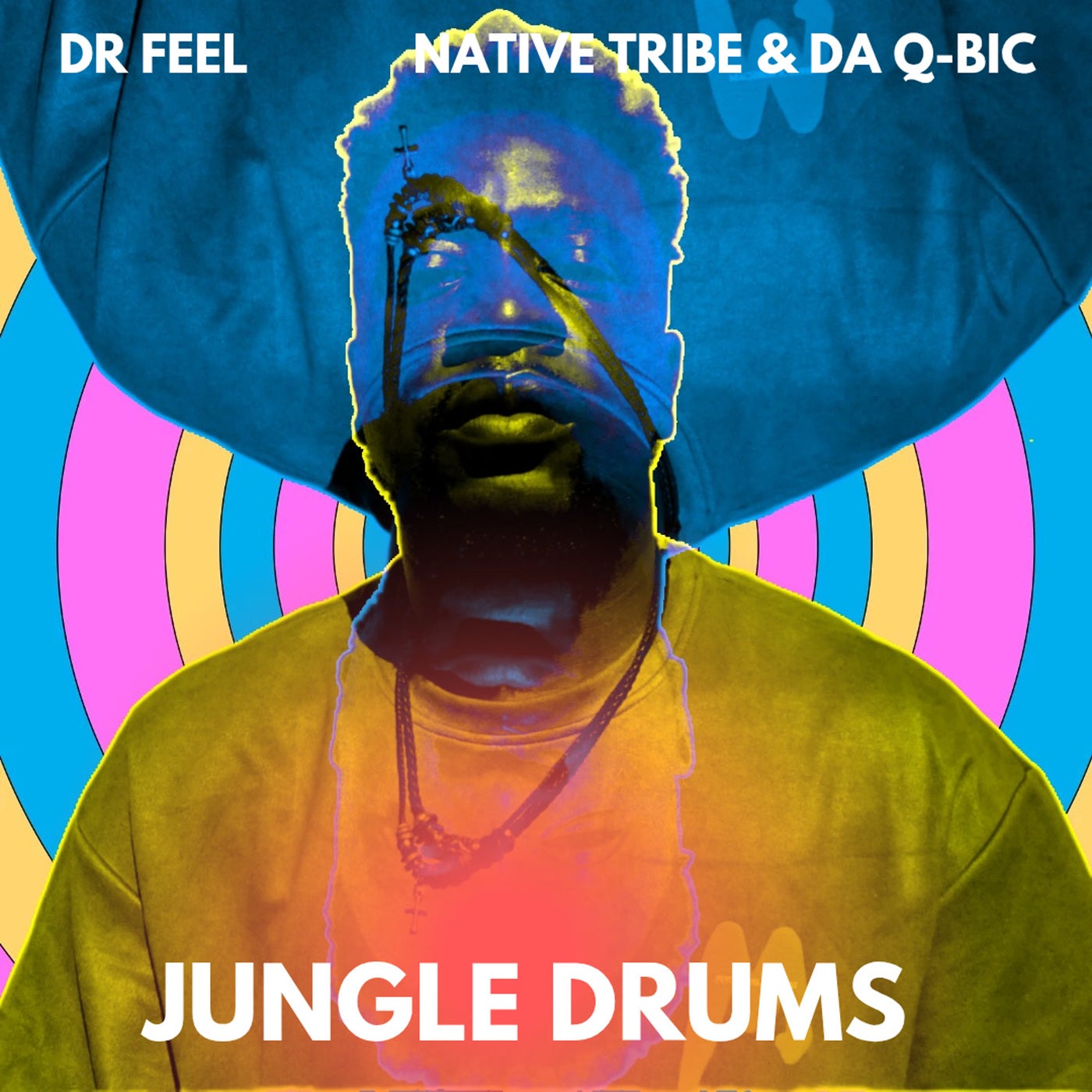 Cover - Dr Feel, Native Tribe & Da Q-Bic - Jungle Drums (Dr Feel Retake)