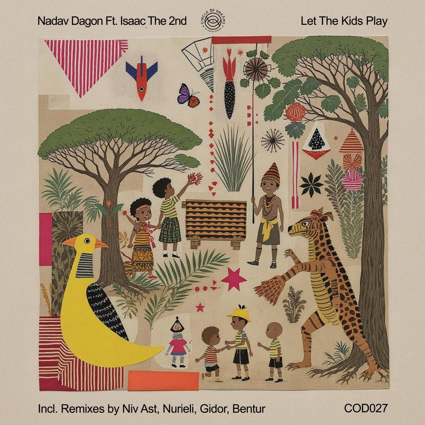Cover - Nadav Dagon - Let the Kids Play feat. Isaac the 2nd (Niv Ast Remix)