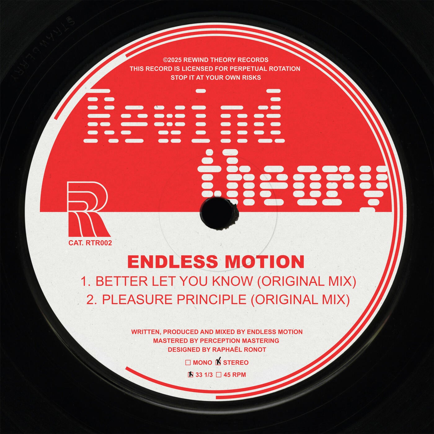 Cover - Endless Motion - Better Let You Know (Original Mix)