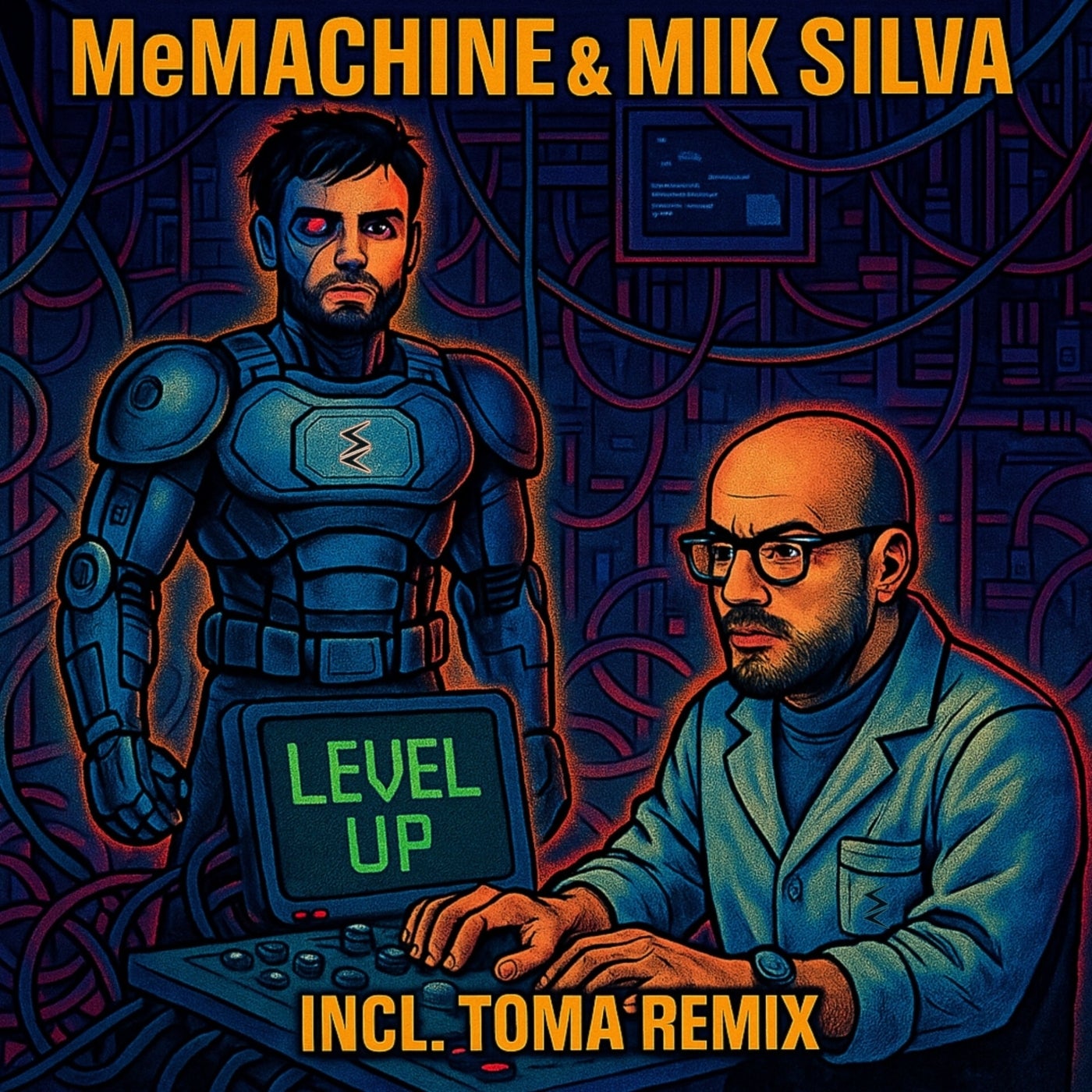 Cover - MeMachine, Mik Silva - Level Up (Extended Mix)