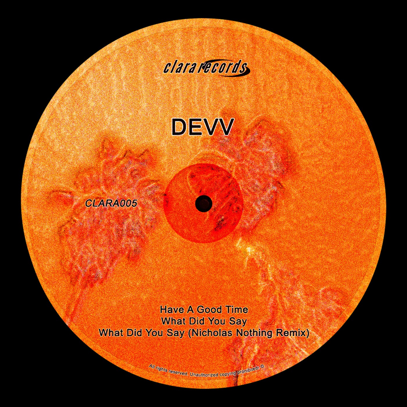 Cover - Devv - What Did You Say (Original Mix)
