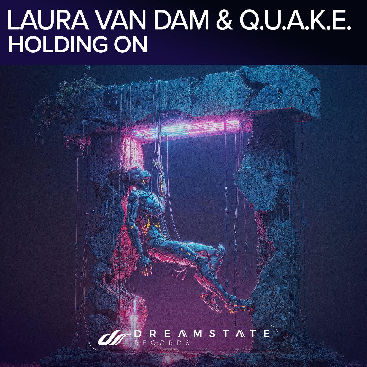 Cover - Q.U.A.K.E, Laura van Dam - Holding On (Extended Mix)