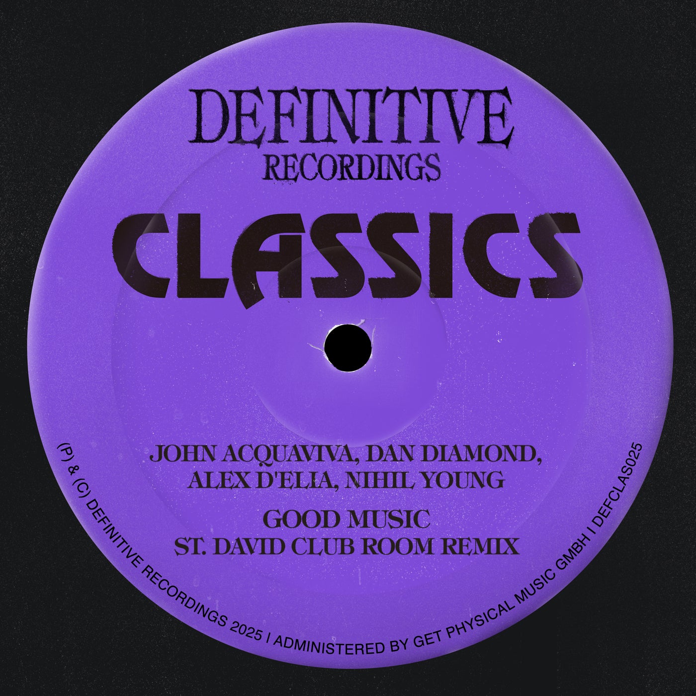 Cover - John Acquaviva, Dan Diamond, Alex D'Elia, Nihil Young - Good Music (St. David Club Room Extended Remix)