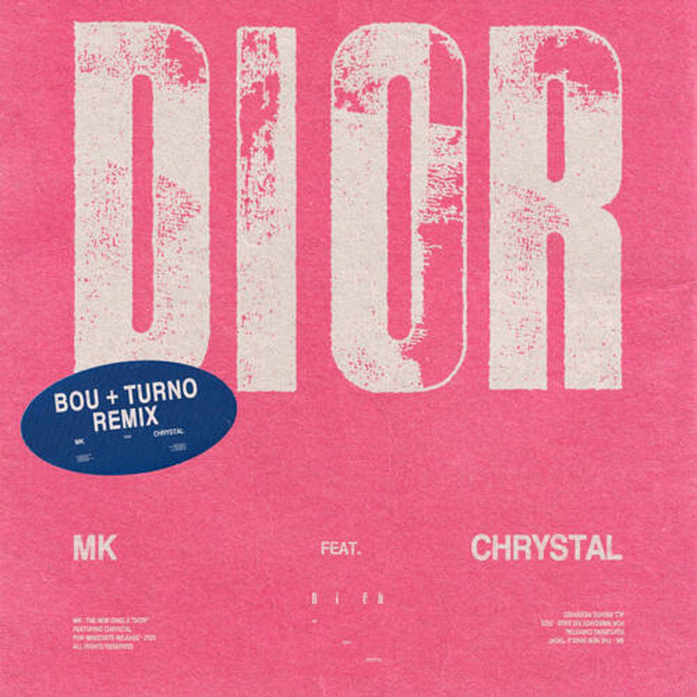 Cover - MK, Chrystal - Dior (Bou & Turno Remix)