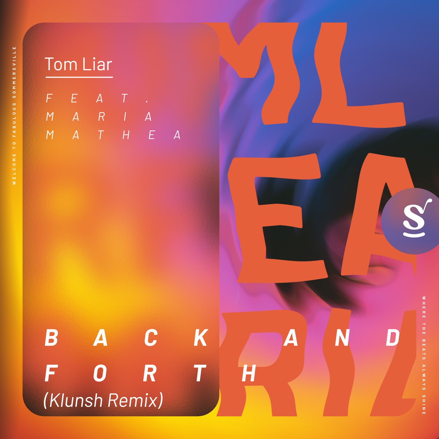 Cover - Maria Mathea, Tom Liar - Back And Forth  (Klunsh Extended Remix)