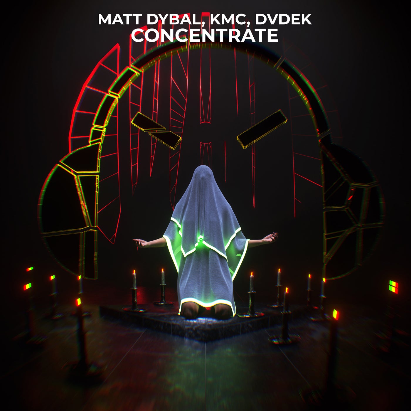Cover - KMC, Matt Dybal, DVDEK - Concentrate  (Extended Mix)