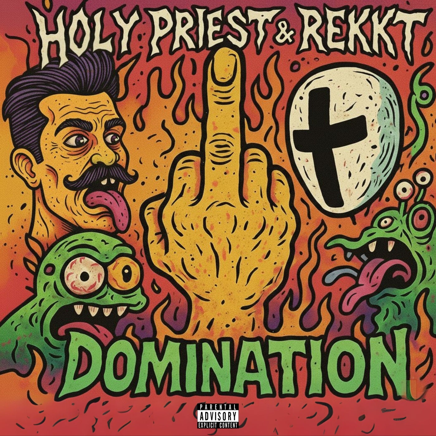 Cover - REKKT, Holy Priest - DOMINATION (Extended Mix)