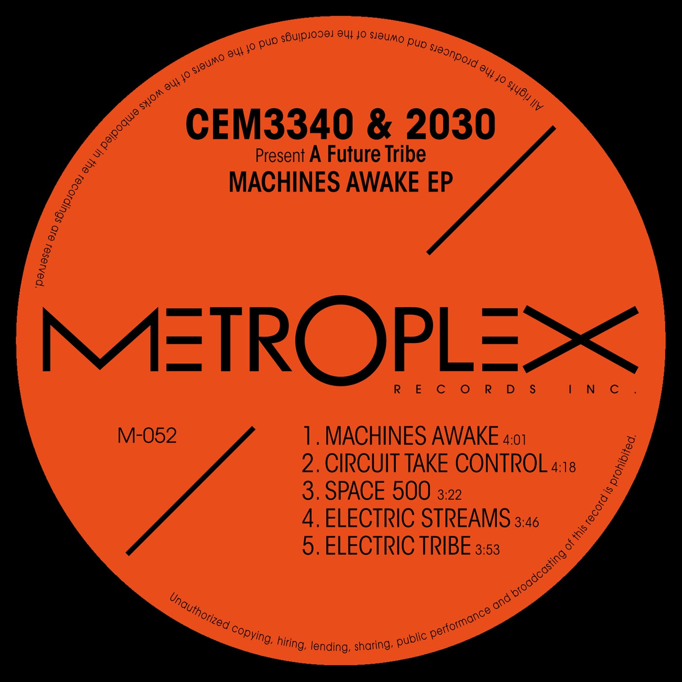 Cover - 2030, CEM3340 - Machines Awake (Original Mix)